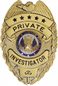 Private investigator badge